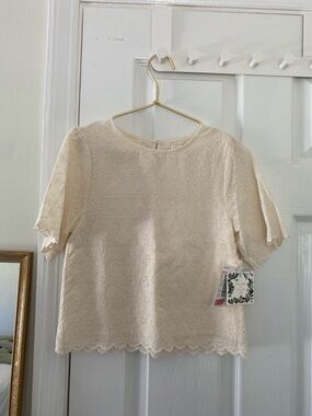 Chelsea and Violet Eyelet Top